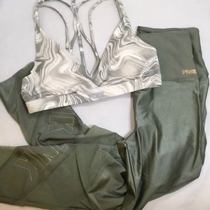 ——SOLD-—-Pink sports bra + Ultimate leggings 2pc